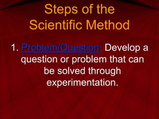 Module 1 scientific method ppt | PDF
