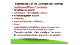 Module 1st USER INTERFACE DESIGN (15CS832) - VTU | PPTX