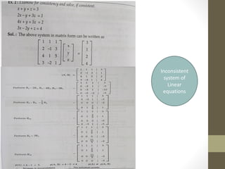 Inconsistent
system of
Linear
equations
 