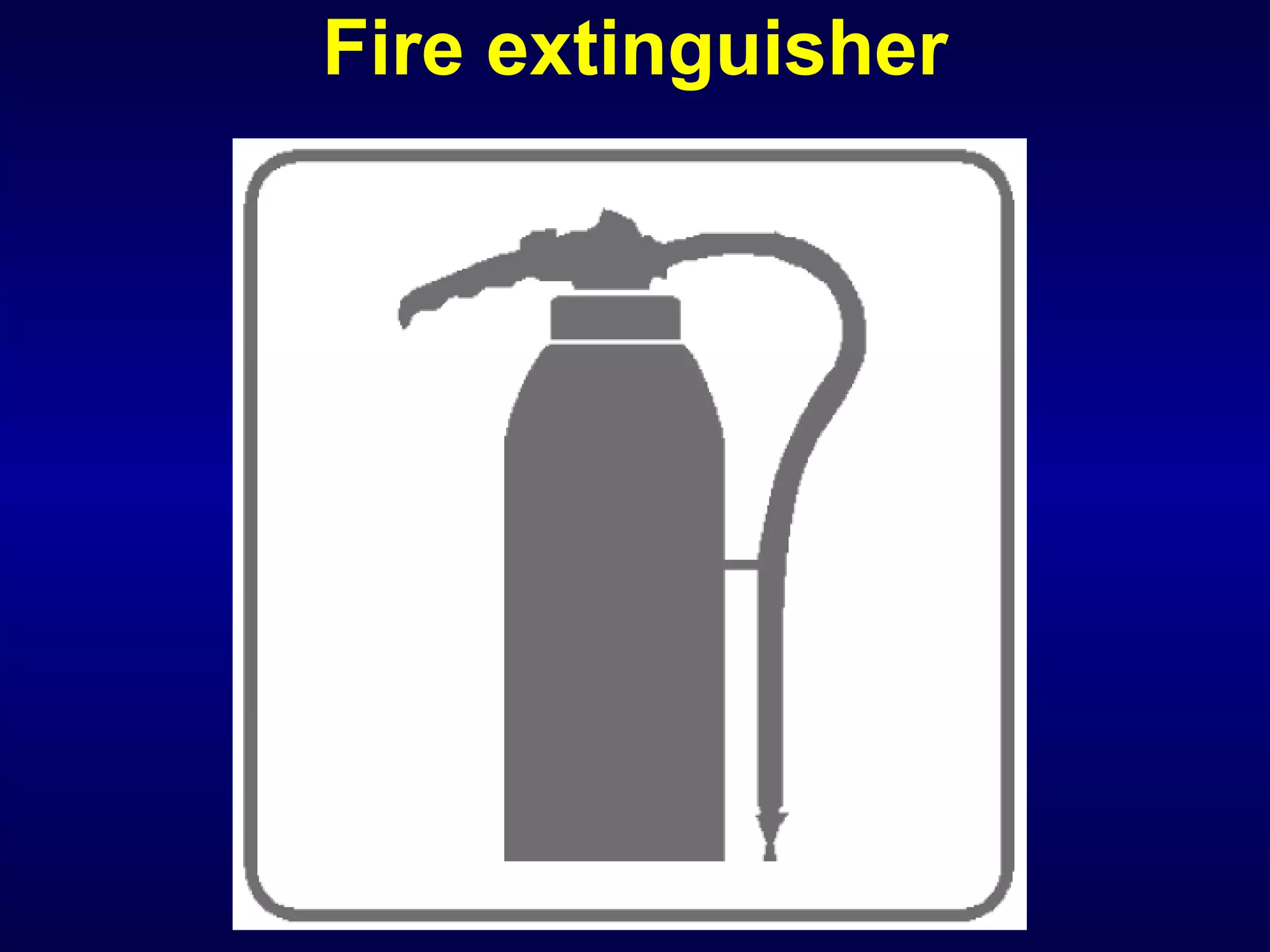 Fire extinguisher 