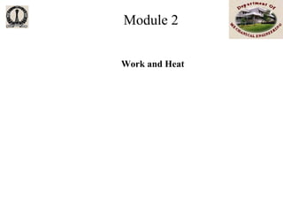 Work and Heat 
Module 2  