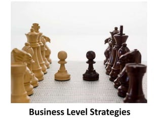 Business Level Strategies
 