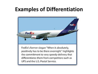 Examples of Differentiation
 