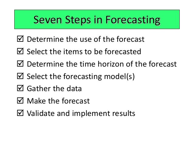 demand forecast model