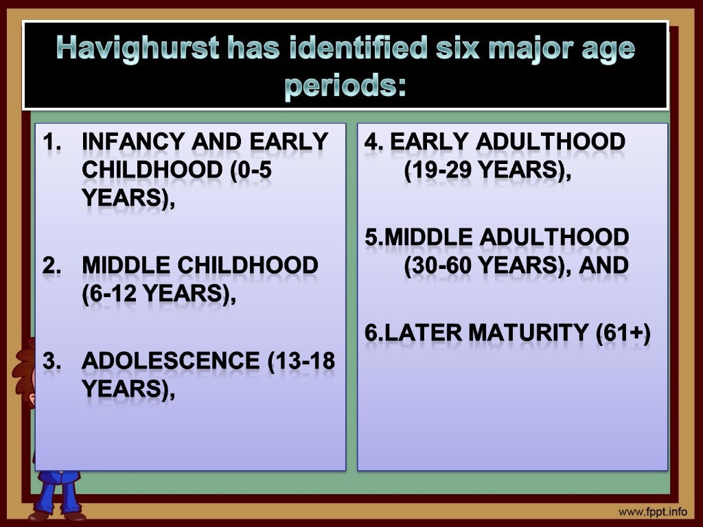 Module 2 The Stages of Development and Developmental Tasks