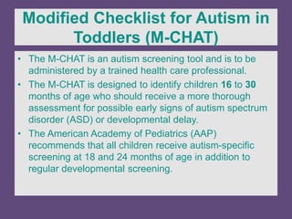 M-chat autism screening tool