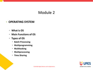 Module 2 Digital Devices and its Applications | PPT