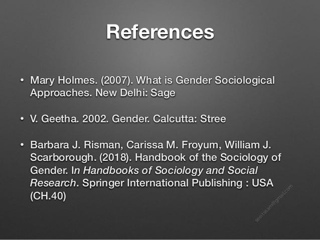 Mary Risman Perspective on Gender | PDF