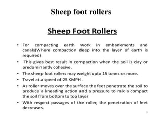 Sheep foot rollers
 