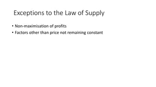 Supply Schedule
• A supply schedule shows quantities of a commodity that a seller is
willing to supply, per unit of time, ...
