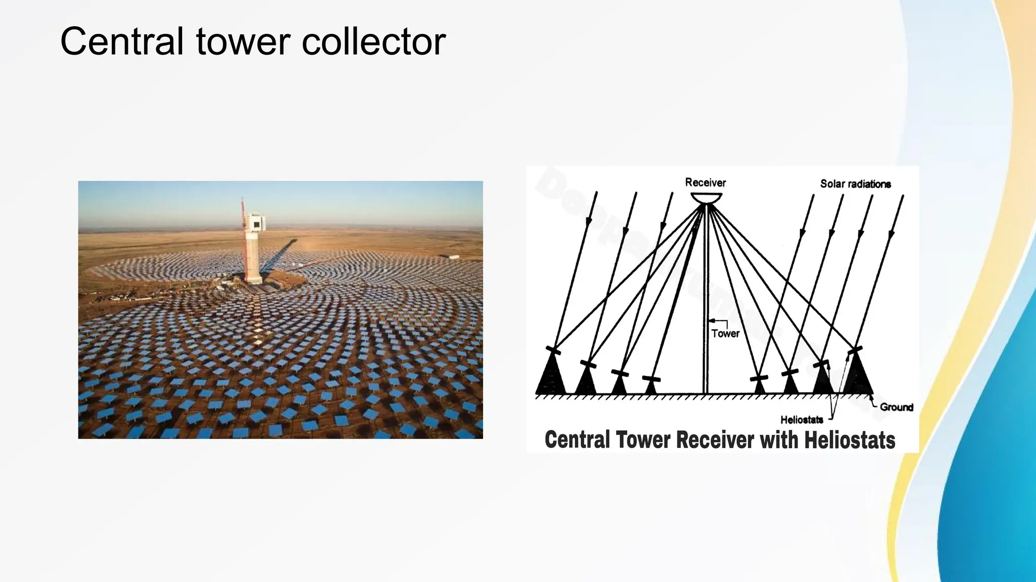 Central tower collector
 