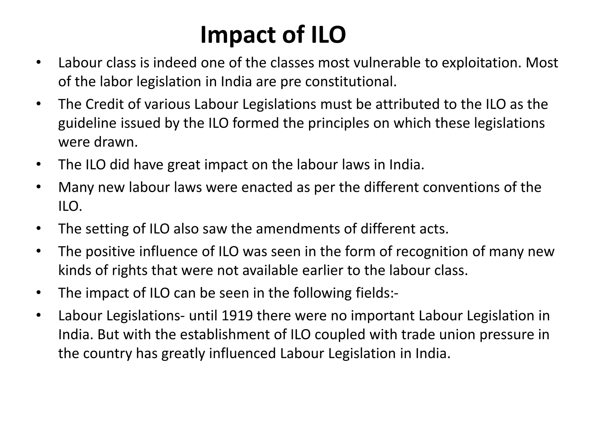 Labour legislations in India and its history | PPTX