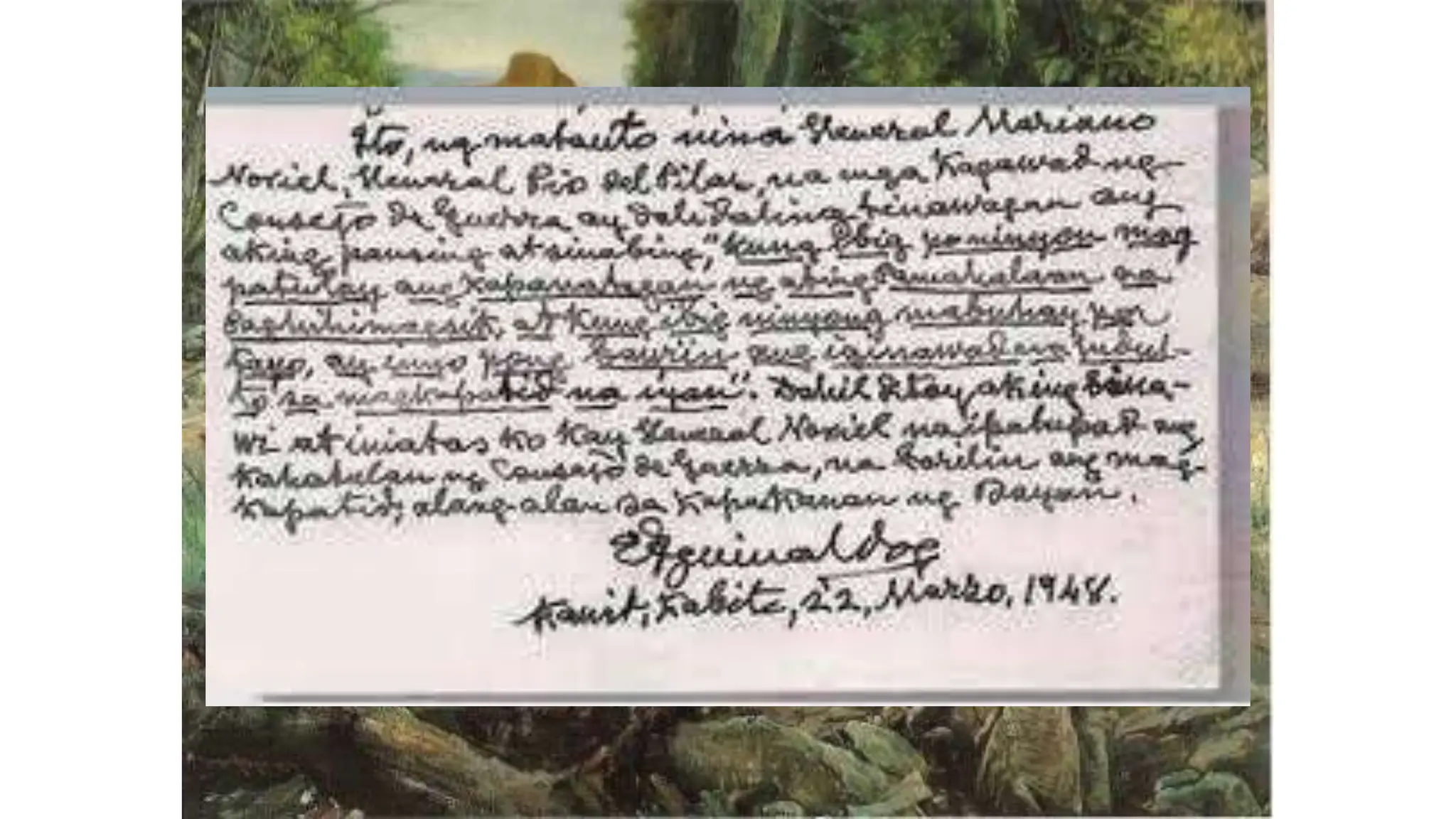 • Aguinaldo ordered the arrest and trial of Bonifacio
(and his brother Procopio)
• Further, Aguinaldo decided to sentence the
brothers into death penalty on May 10, 1897
 
