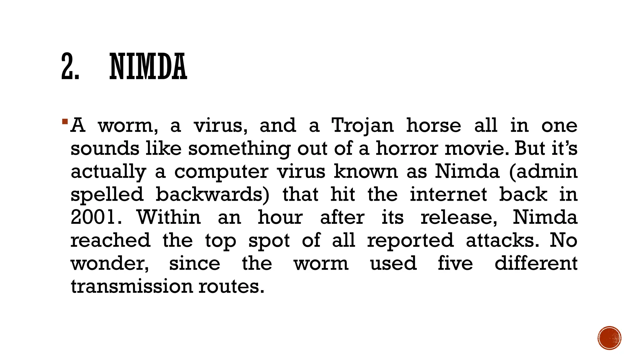 Preventing viruses and other malicious code pptx