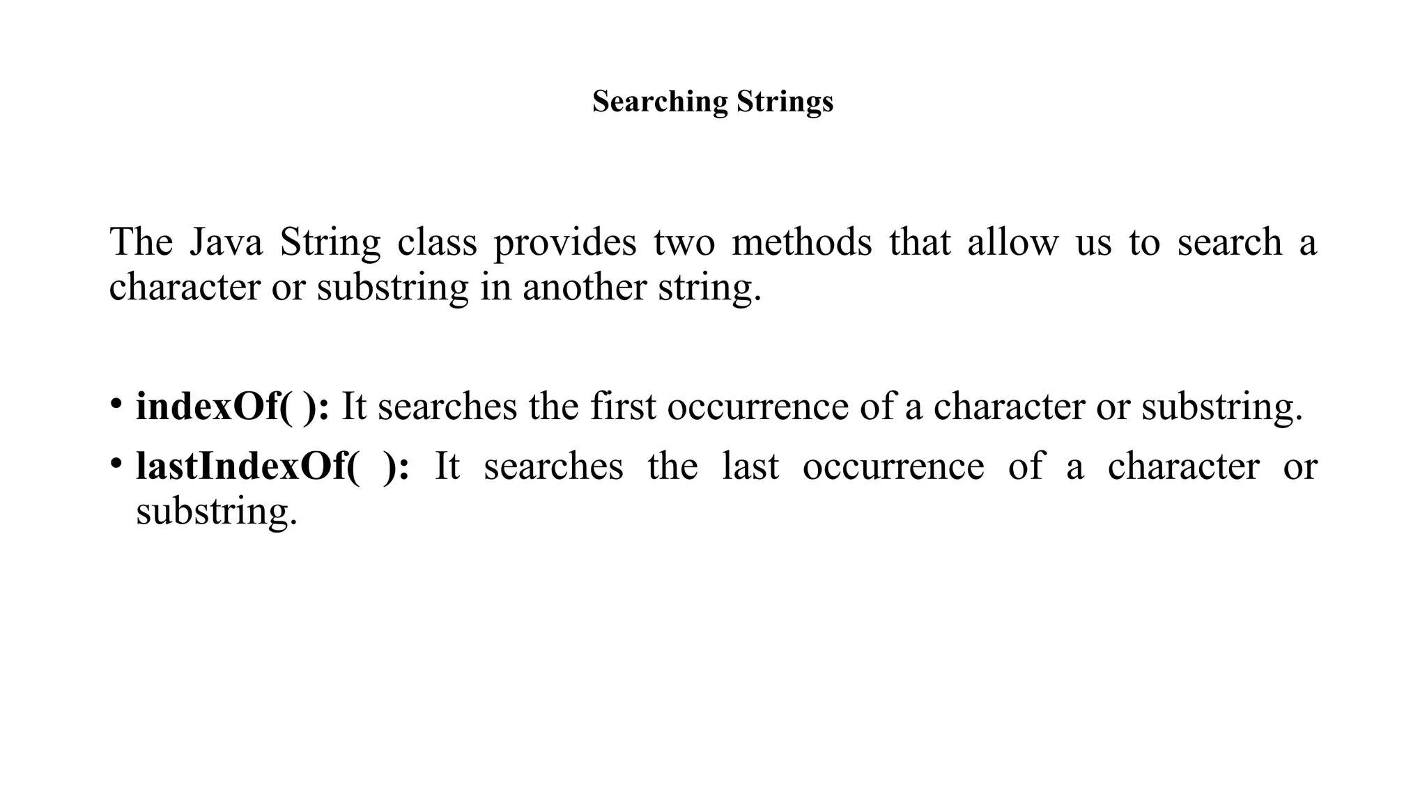 String in java, string constructors and operations | PPT