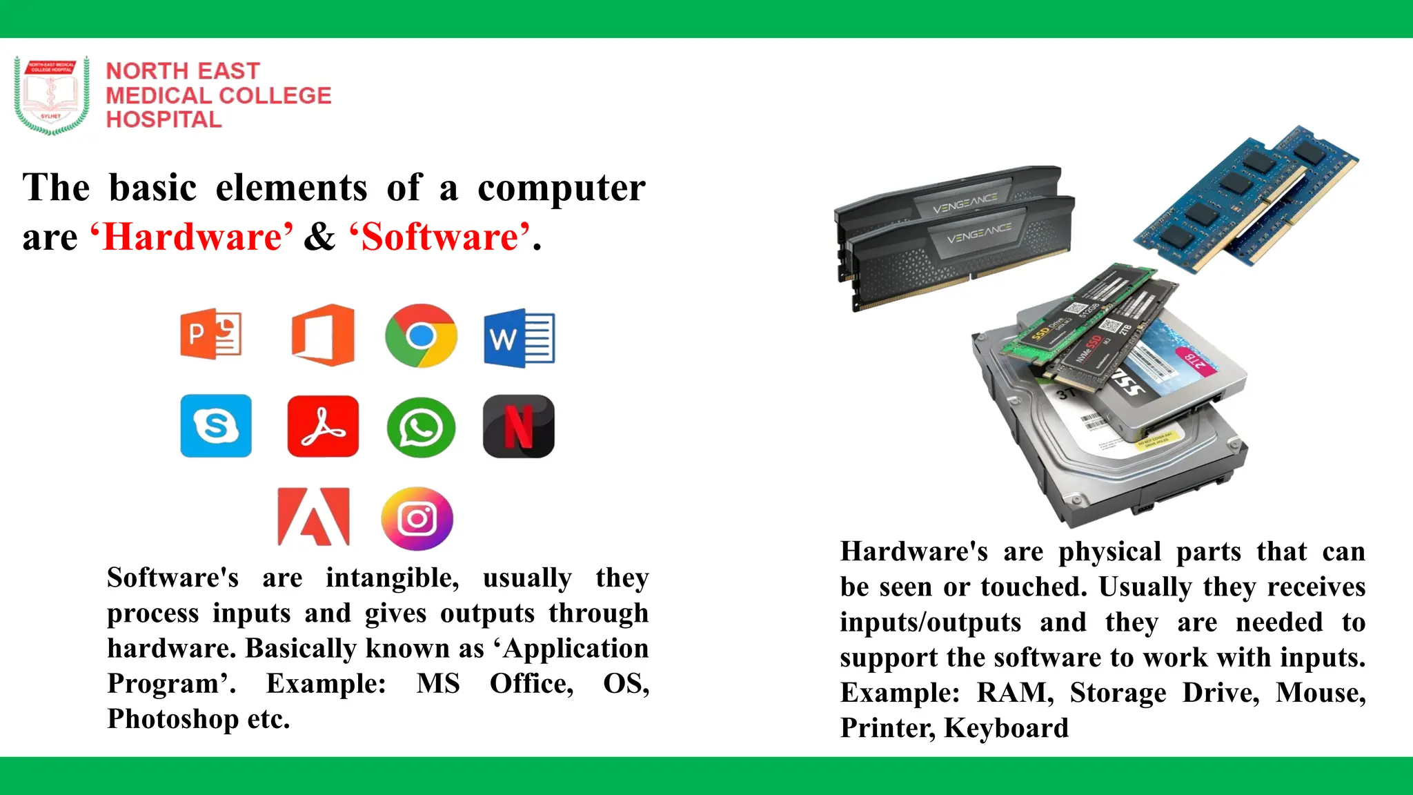 basic introduction to computer and its parts | PPTX