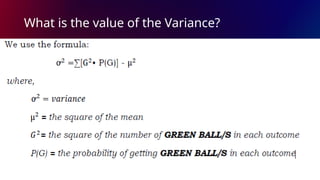 What is the value of the Variance?
 