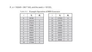 If , n = 192649 = 383 * 503, and the seed s = 101355.
 