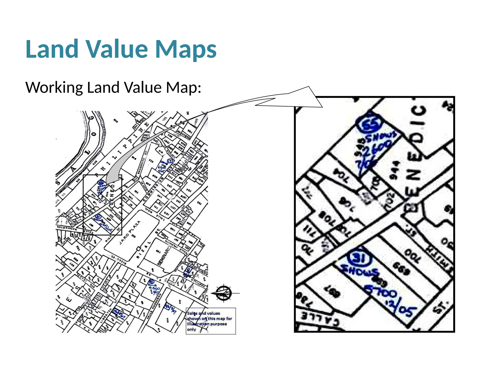 Land Value Maps
Working Land Value Map:
 