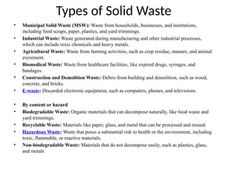 Engineering Systems for Solid Waste Management | PPTX