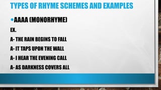WRITE A SHORT POEM APPLYING THE VARIOUS ELEMENTS AND LITERARY DEVICES ...