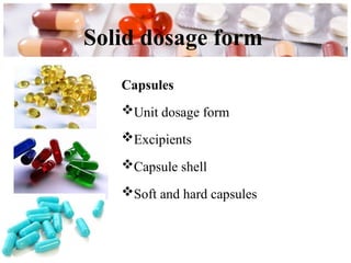 Comprehensive Overview of Pharmaceutical Dosage Forms and Their ...