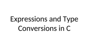 Type Conversion Logical Data and Operators Conditional statements Loops ...