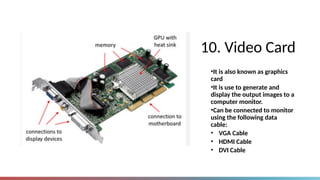 Parts of the motherboard and types of computers | PPTX