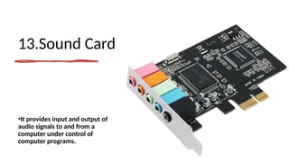 Parts of the motherboard and types of computers | PPTX
