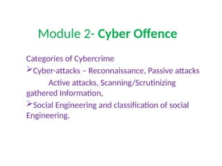 Cyber Attack Module Module 2- Cyber Offence.pptx for dyllsbud | PPTX
