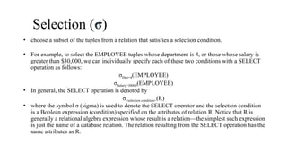 DBMS - Relational Model, Relational Table | PPTX