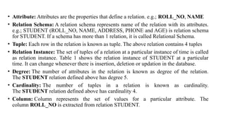 DBMS - Relational Model, Relational Table | PPTX
