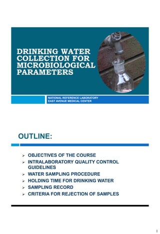 Module 2 - Drinking Water Collection for Microbiological Parameters ...