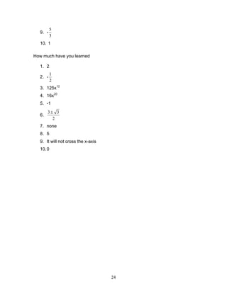 Module 2 exponential functions | PDF