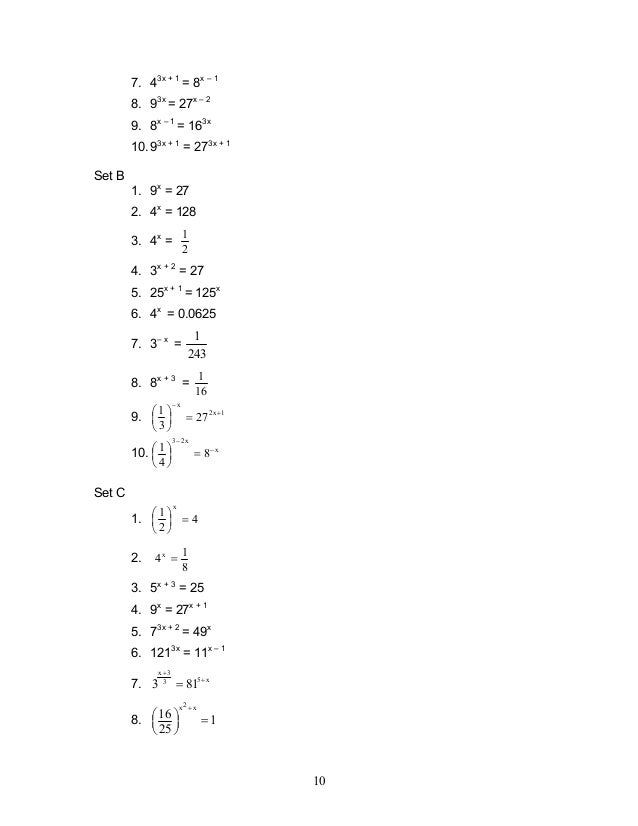 Module 2 Exponential Functions