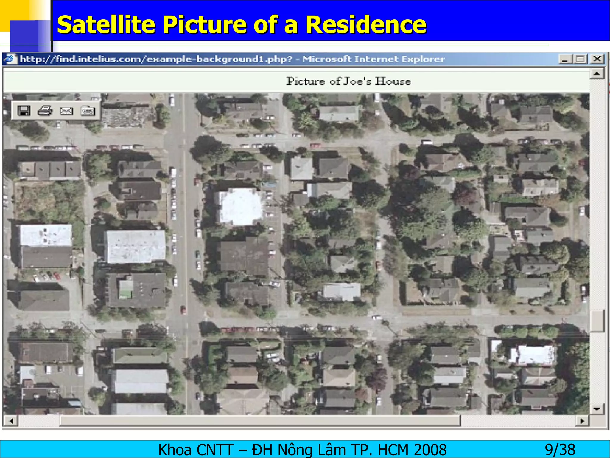 Satellite Picture of a Residence 