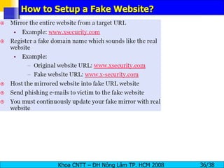 How to Setup a Fake Website? 