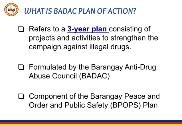 Module 2- Formulation of BADAC Plan of Action.pptx.pdf | Substance ...