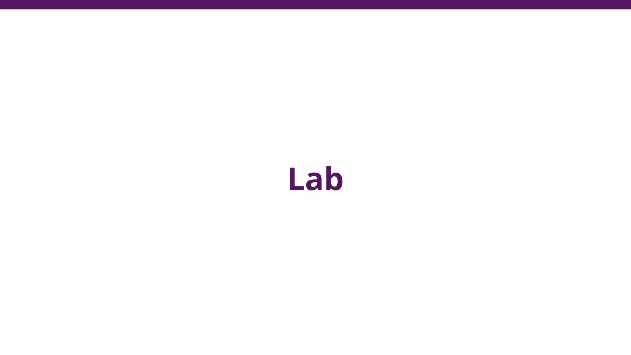Lab
 
