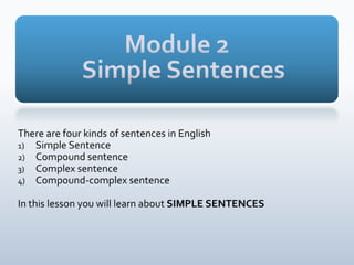 Module 2 lesson 1.1 | PPT