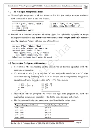Module 2-Lists,Tuple and Dictionary Final by Dr.SV (1).pdf