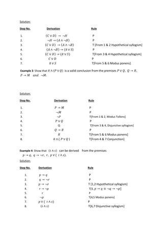 Logic Calculus Examples Word Comprehensive Introduction to Mathematical Logic and Propositional ...