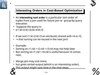 Advanced Query Optimization Techniques in Database Systems | PPTX