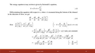 Module 2- Non Uniform Flow in Open Channels (HHM).pptx