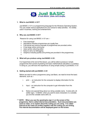 Module 201 2 20 just 20 basic | PDF