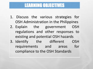 Comprehensive Overview of Occupational Safety and Health Administration ...