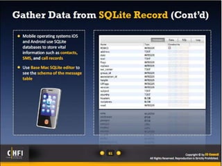 Module 20 mobile forensics