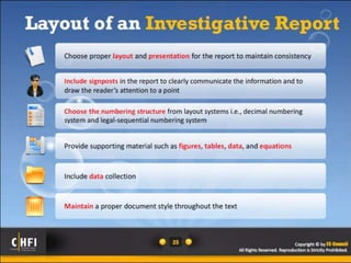 Module 21 investigative reports