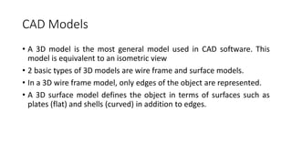 INTRODUCTION TO COMPUTER AIDED DESIGN CAD | PDF