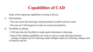 INTRODUCTION TO COMPUTER AIDED DESIGN CAD | PDF